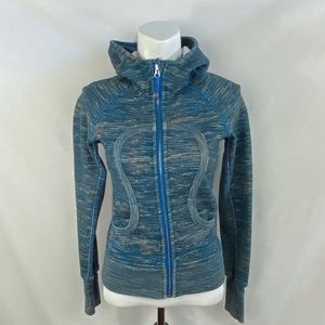 Lululemon Blue/Gray Scuba Hoodie - 2